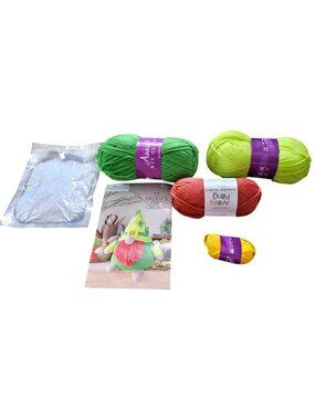 Annies Kit Club St. Paddys Day Gnome Crochet Kit With Yarn & Instructions